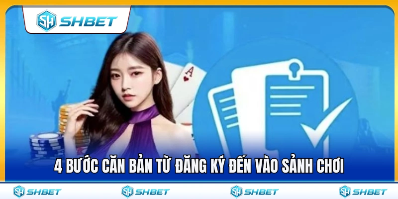 Quy trình tham gia từ tạo tài khoản đến truy cập sảnh game 