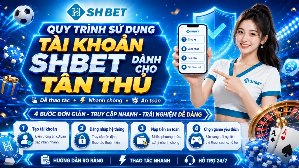 Quy trình sử dụng tài khoản SHBET dành cho tân thủ 