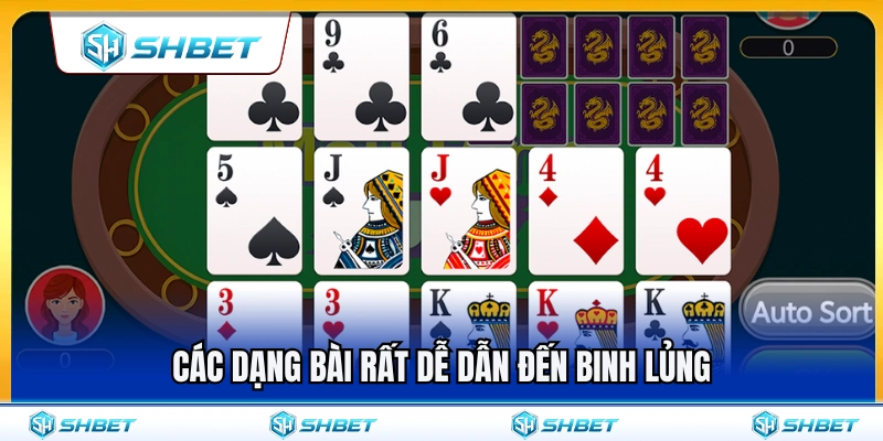 Mậu Binh SHBET – Cách Xếp Chi Ít Bị Binh Lủng 3 Những thế bài rất dễ rơi vào lỗi binh lủng
