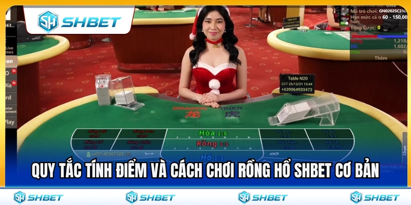 Luật tính điểm cùng cách chơi rồng hổ SHBET cơ bản 
